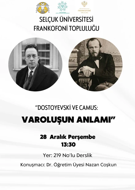 28 ARALIK 2023 TARİHİNDE SELÇUK ÜNİVERSİTESİ FRANKOFONİ TOPLULUĞU TARAFINDAN GERÇEKLEŞTİRİLEN KONFERANS